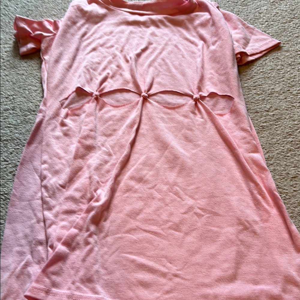 SHEIN Pink Swim Coverup